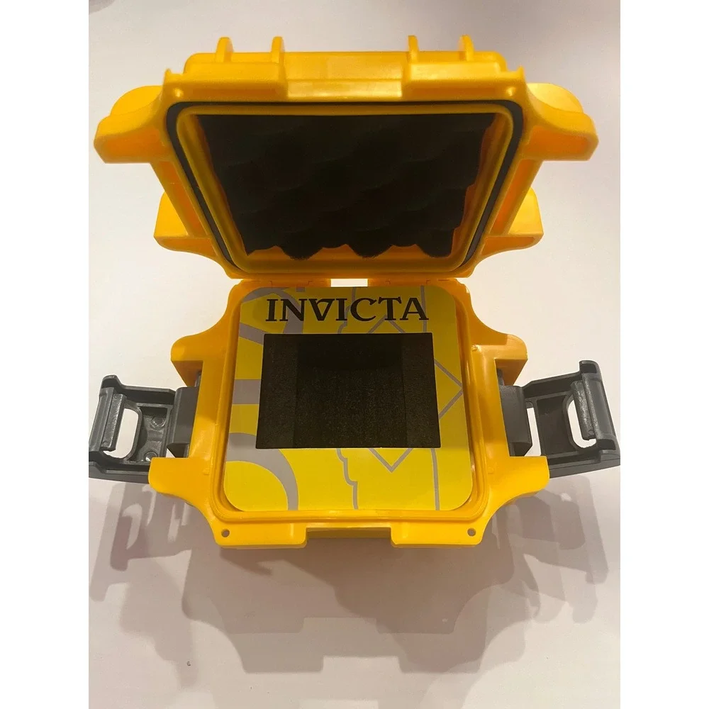 Invicta Yellow Impact Resistant Single Slot Watch Box Case Protector Collector‎